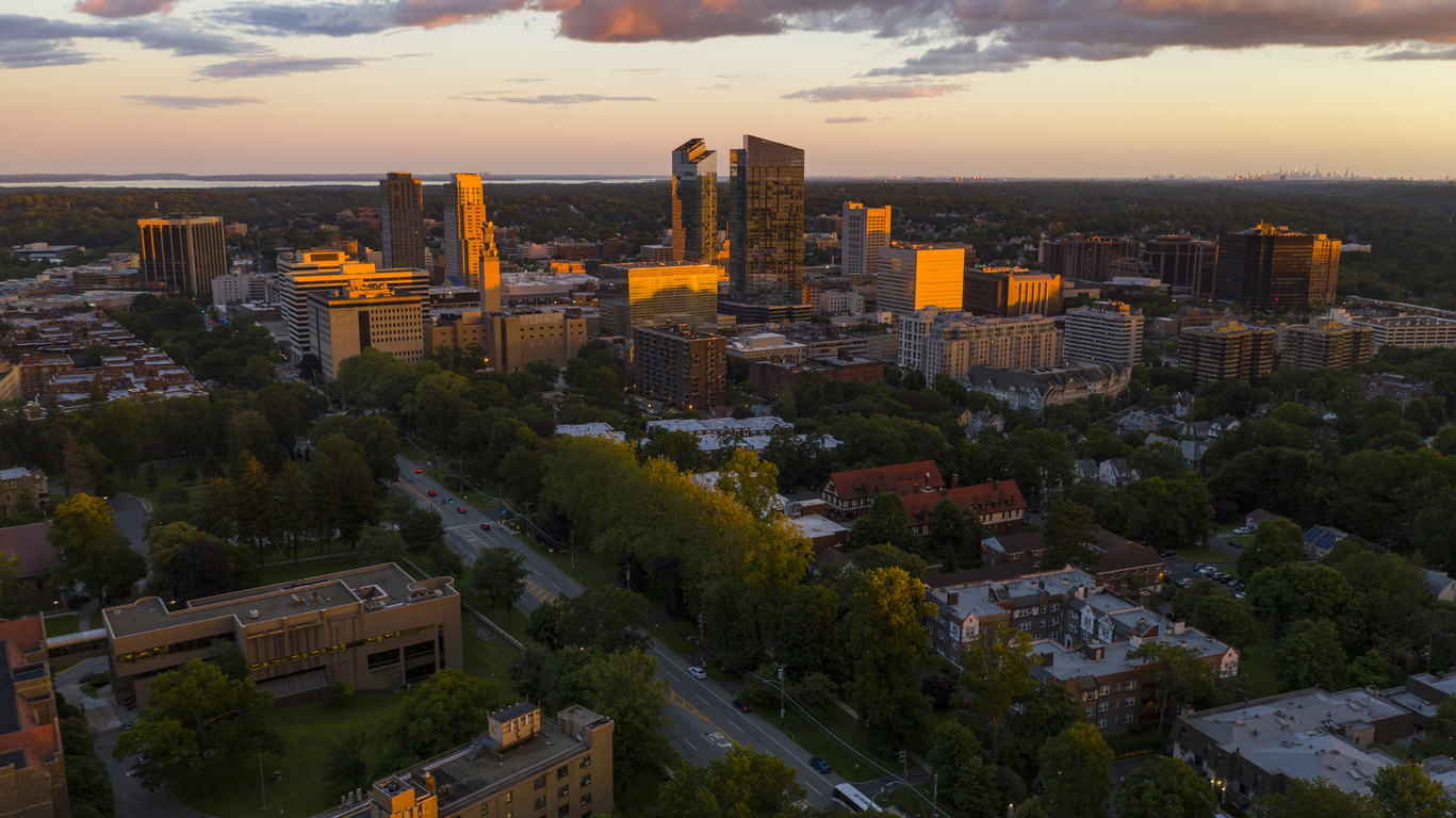 Panoramic Image of White Plains, NY